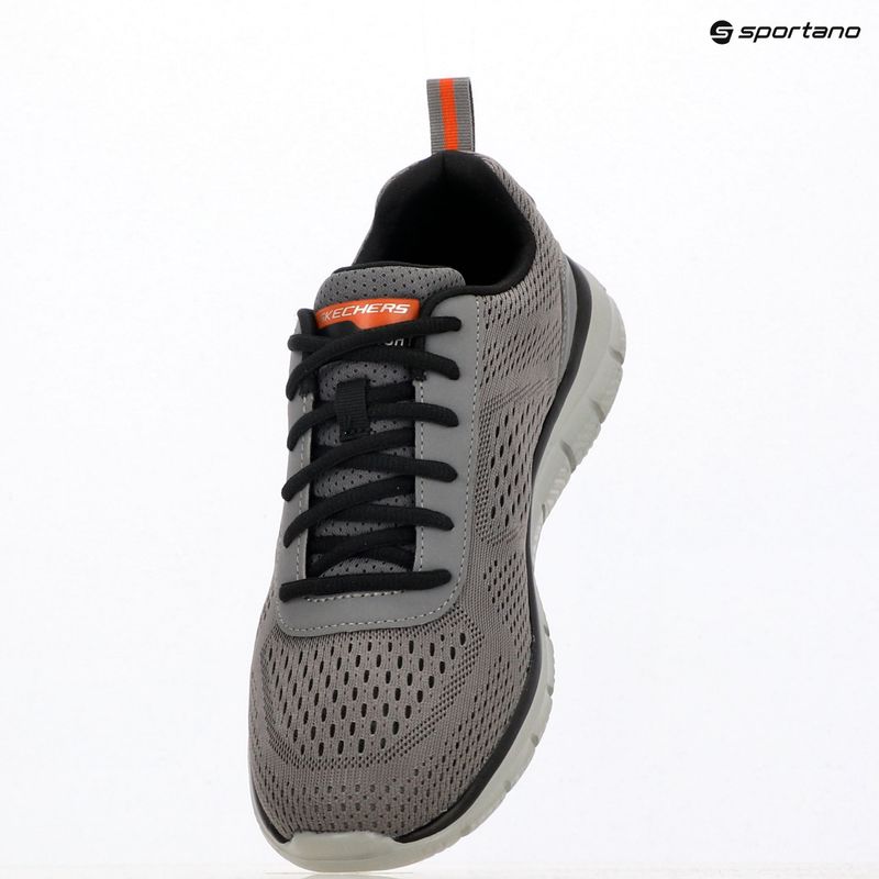 Men's shoes Skechers Track Leshur charcoal/orange 9