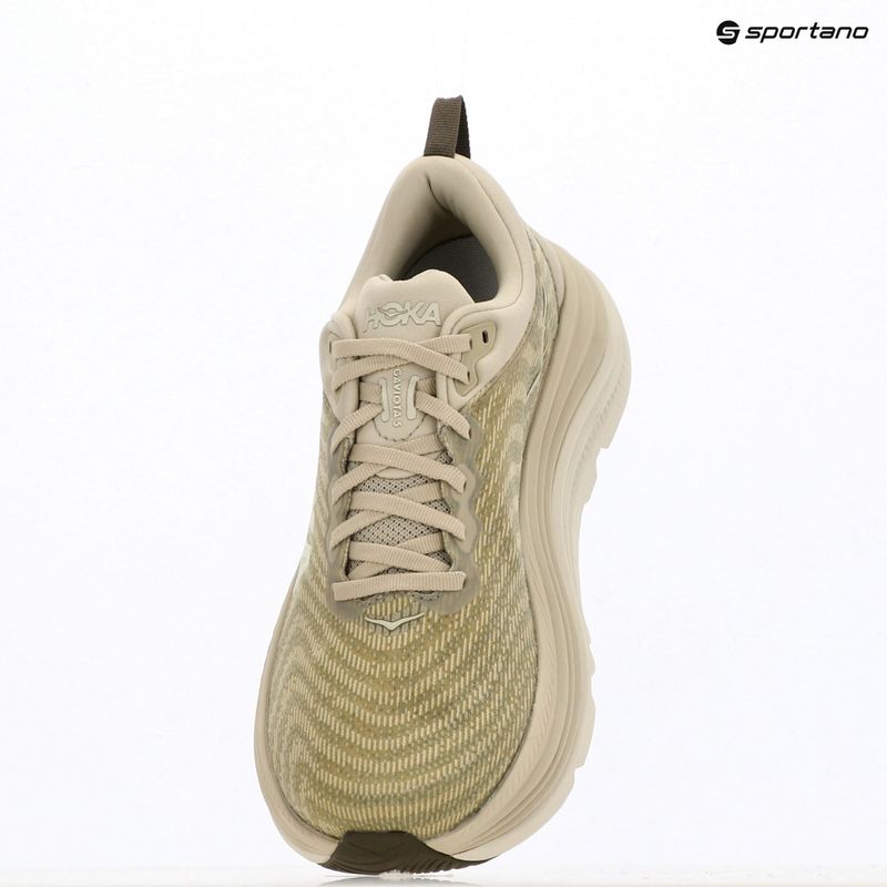 HOKA men's running shoes Gaviota 5 oyster mushroom/truffle salt 17