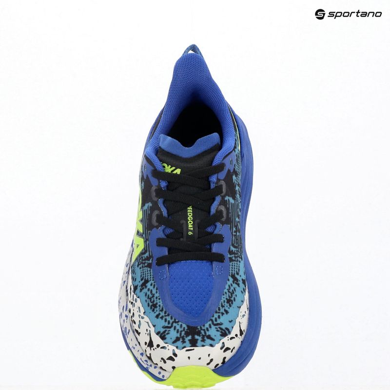 Children's running shoes HOKA Speedgoat 6 night sky/neon lime 17