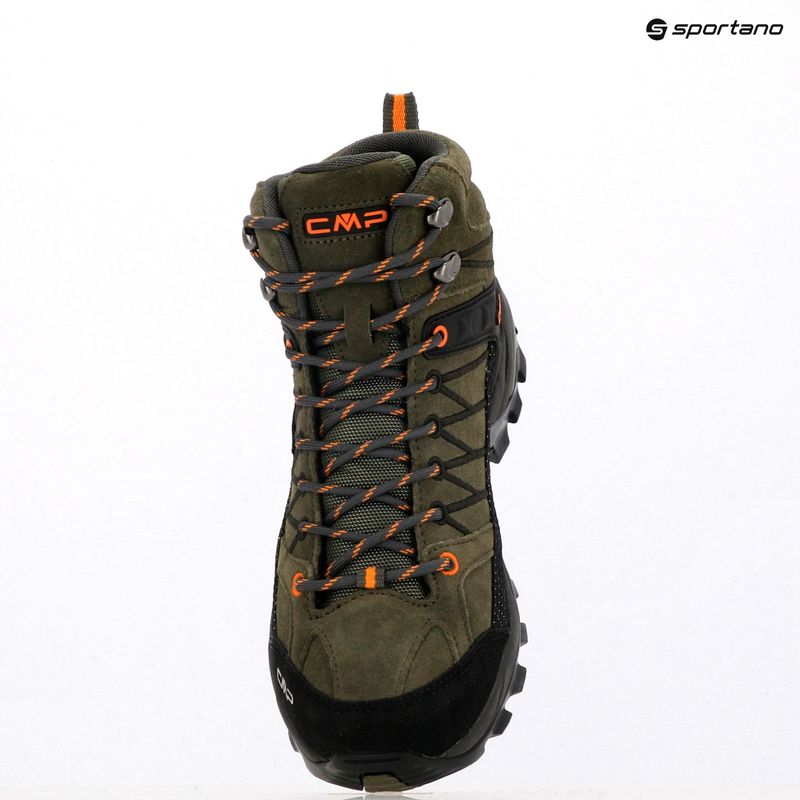 Men's trekking boots CMP Rigel Mid Wp olive/flame 13