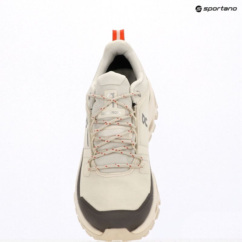 Men's hiking boots On Cloudrock Low Waterproof ivory/ivory 15