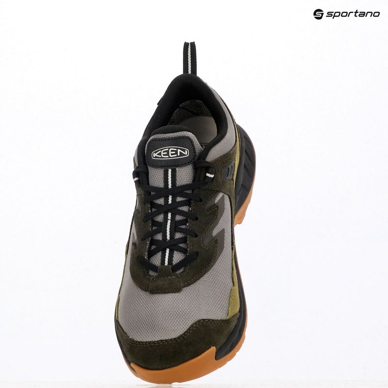 Men's trekking boots KEEN Hightrail Waterproof Steel grey/forest night 9