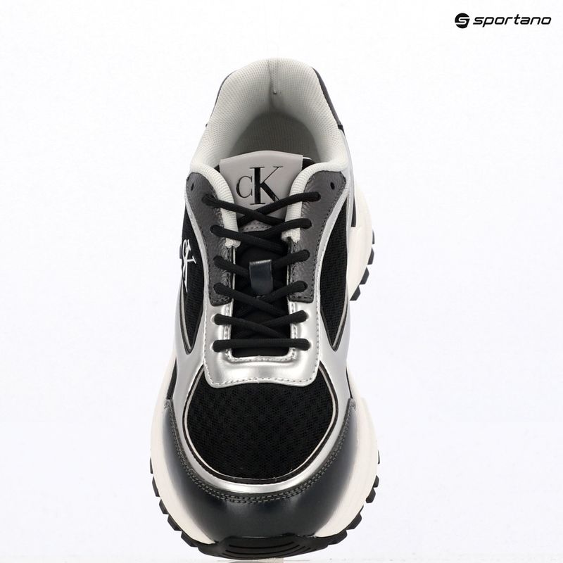 Women's shoes Calvin Klein YW0YW02063 Hike Runner Lace Up Mesh Mix black/silver 9