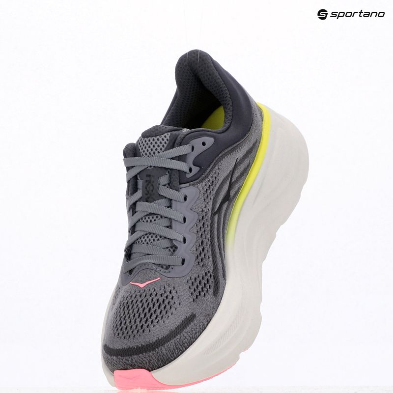 Women's running shoes HOKA Bondi 9 charcoal grey/grey skies 18