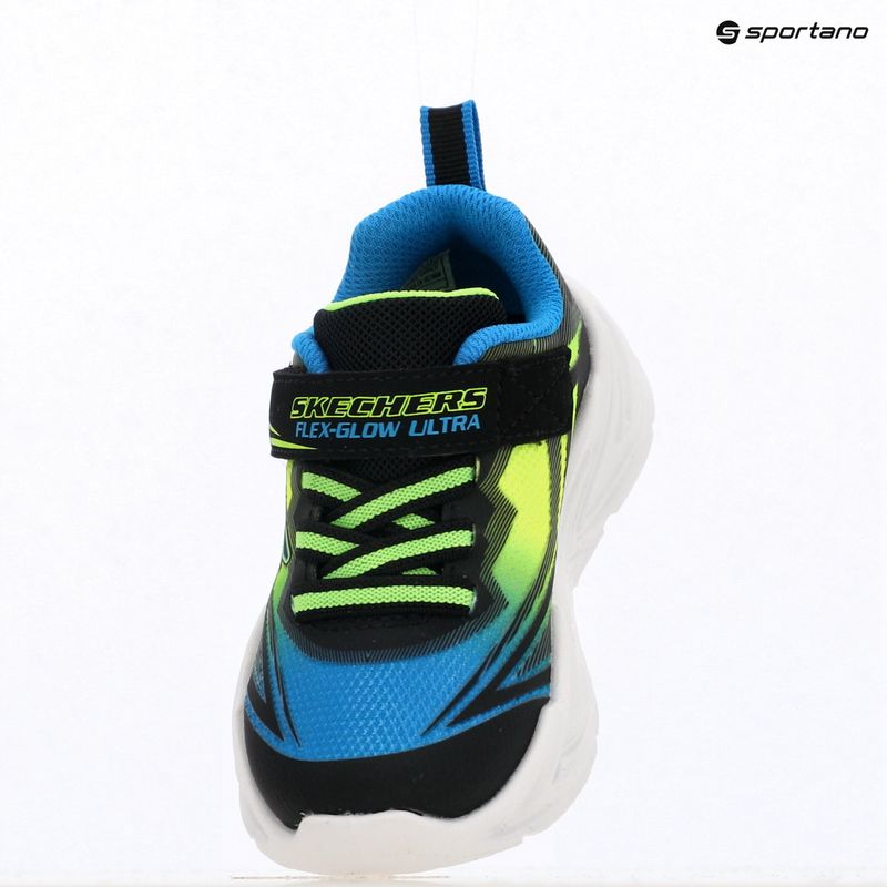 Children's shoes SKECHERS Flex-Glow Ultra black/blue/lime 7
