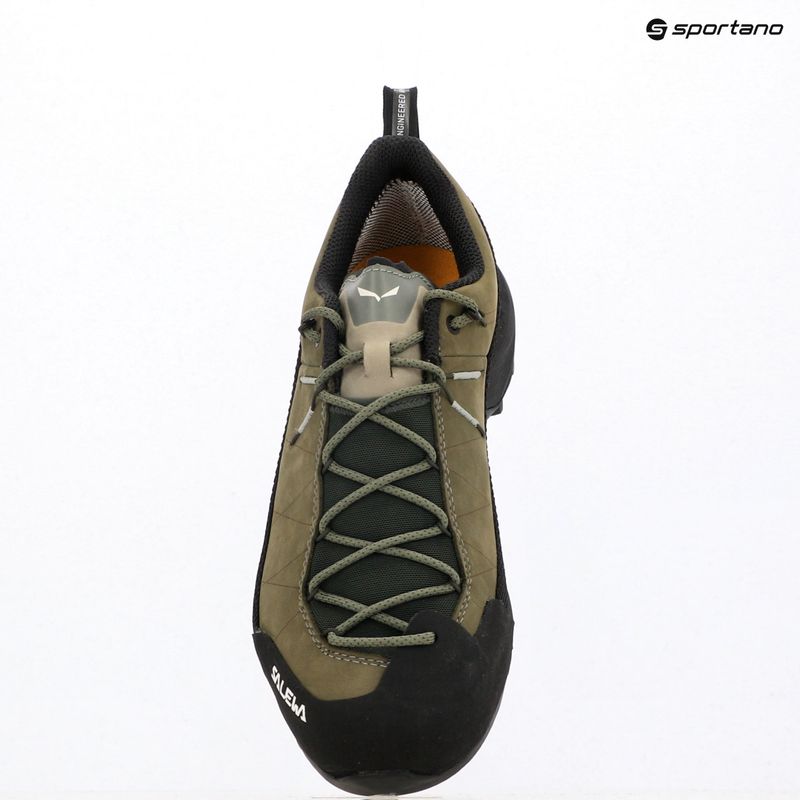 Men's approach shoes Salewa Wildfire Leather 2 GTX faded green/black 19