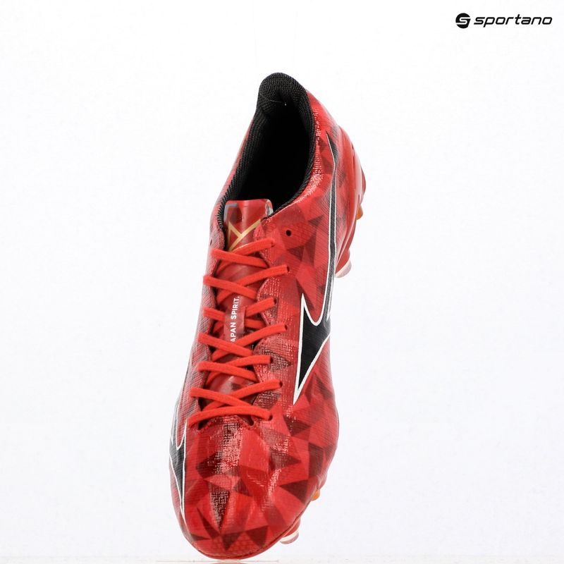 Men's soccer shoes Mizuno α II Japan Mix apricot 40th red/black/gold 9