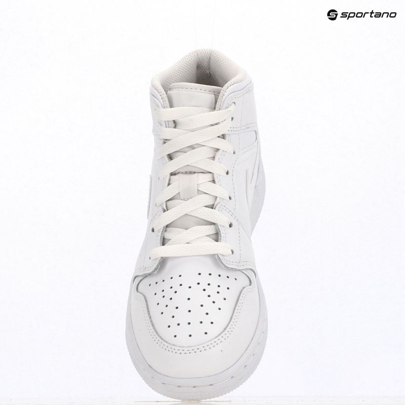 Shoes  Jordan 1 Mid white/white/white 9