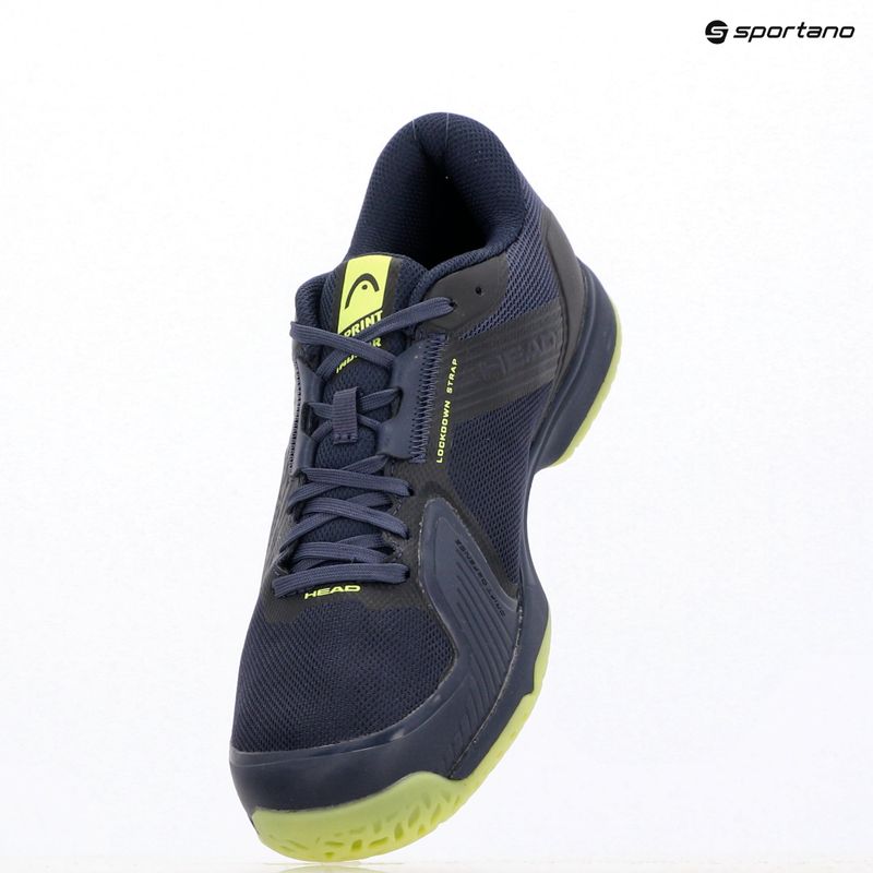 HEAD squash shoes Sprint Team 4.0 Indoor navy/lime 9