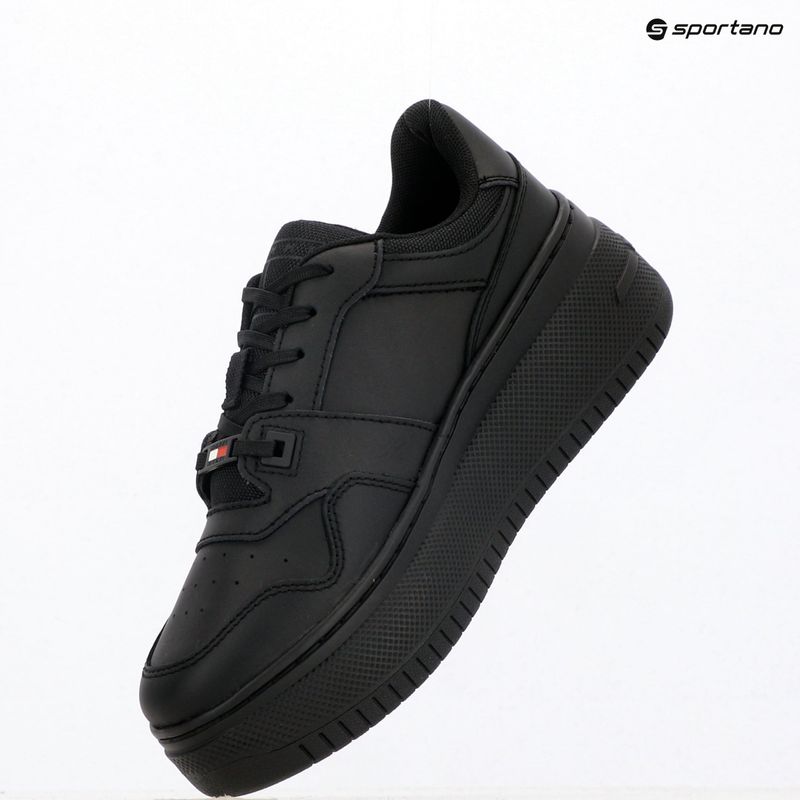 Women's shoes Tommy Jeans Retro Basket Flatform Ess triple black 9