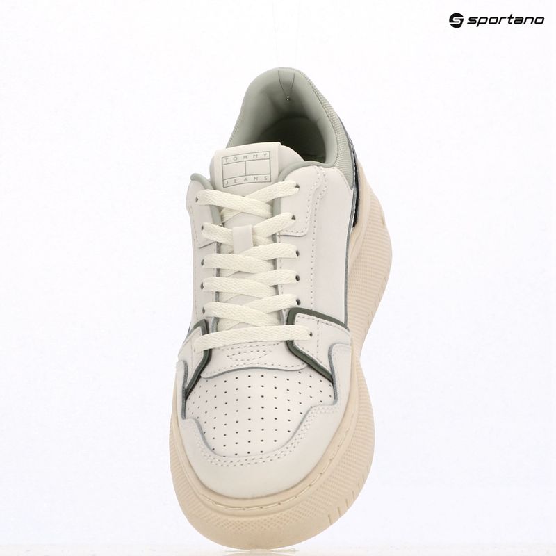 Women's shoes Tommy Jeans Retro Basket Flatform ecru/misty sage 9