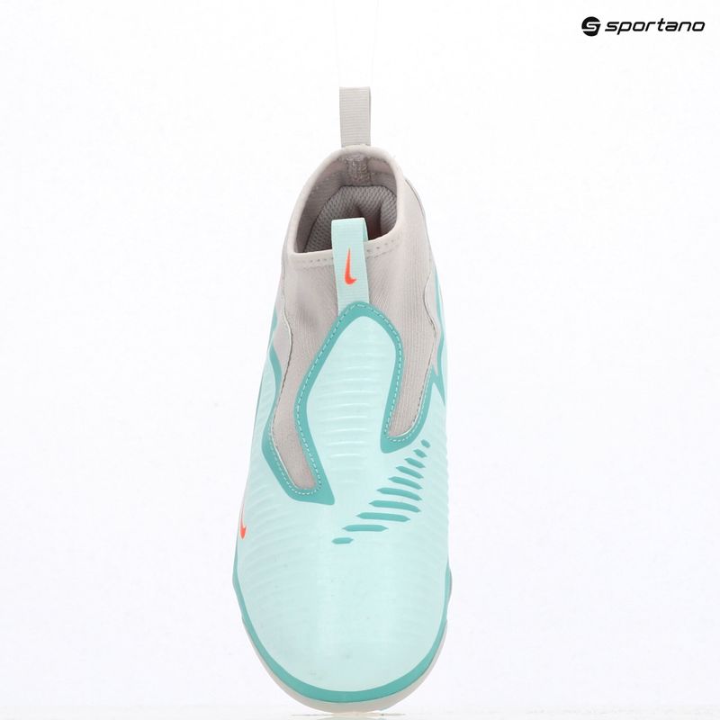 Children's football boots Nike United Phantom 6 High Academy Jr FG/MG pistachio frost/hyper orange 9