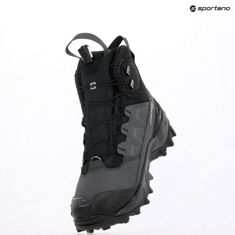 Men's trekking boots Salomon Crosstrak Powder WP asphalt/black/sharkskin 11