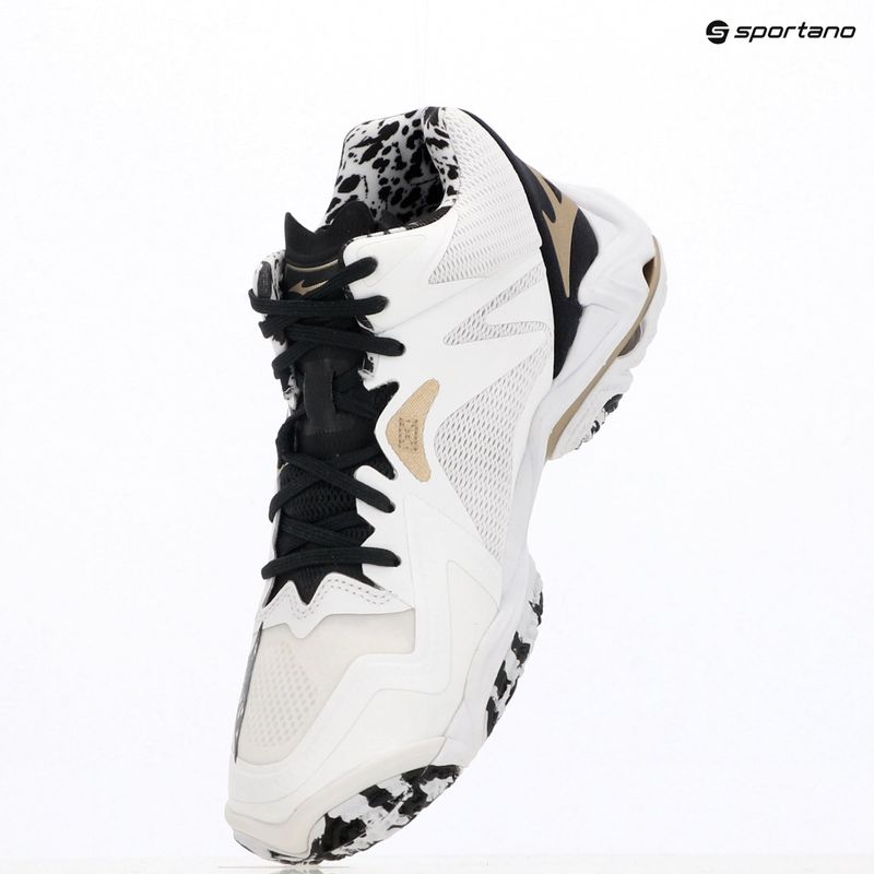 Volleyball shoes Mizuno Wave Lightning Z8 Mid white/black/ge gold 15