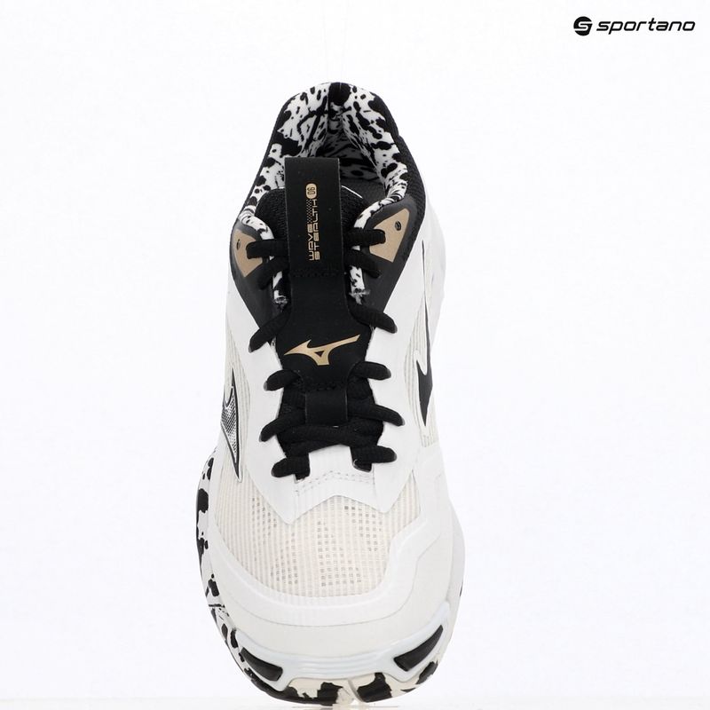Handball shoes Mizuno Wave Stealth 6 white/black/ge gold 15