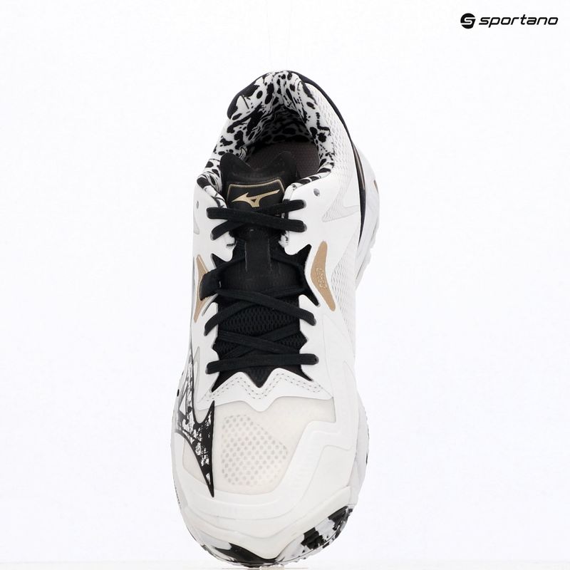 Volleyball shoes Mizuno Wave Lightning Z8 white/black/ge gold 15
