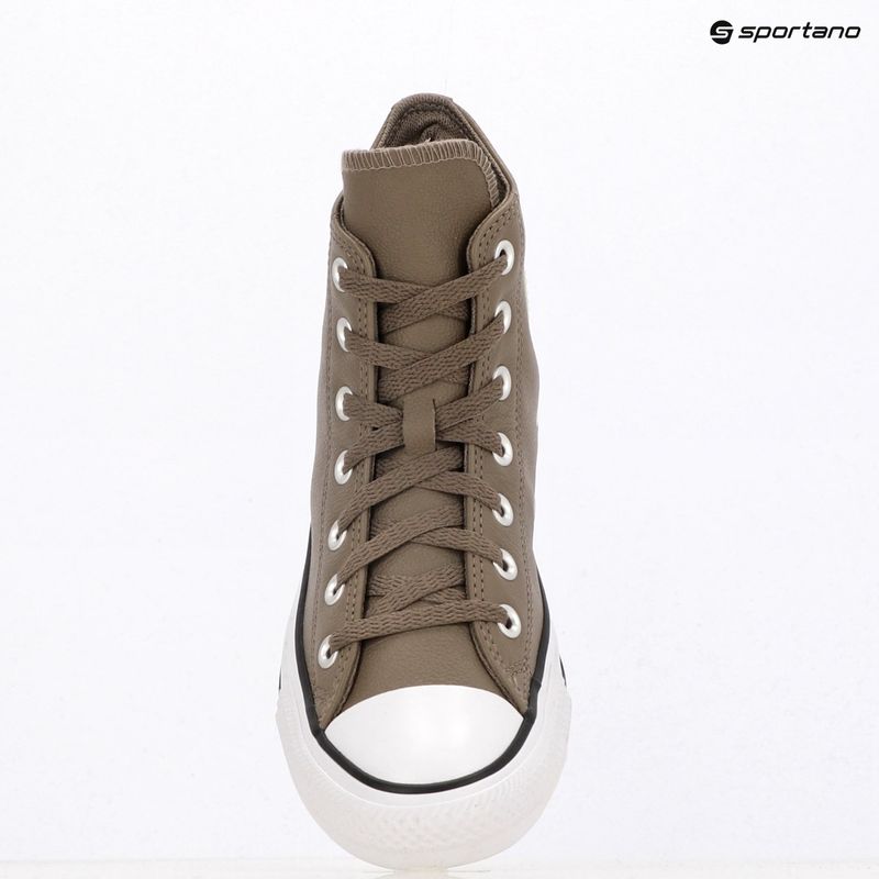 Trainers Converse Chuck Taylor All Star Faux Leather Hi classic taupe/dark matter 9