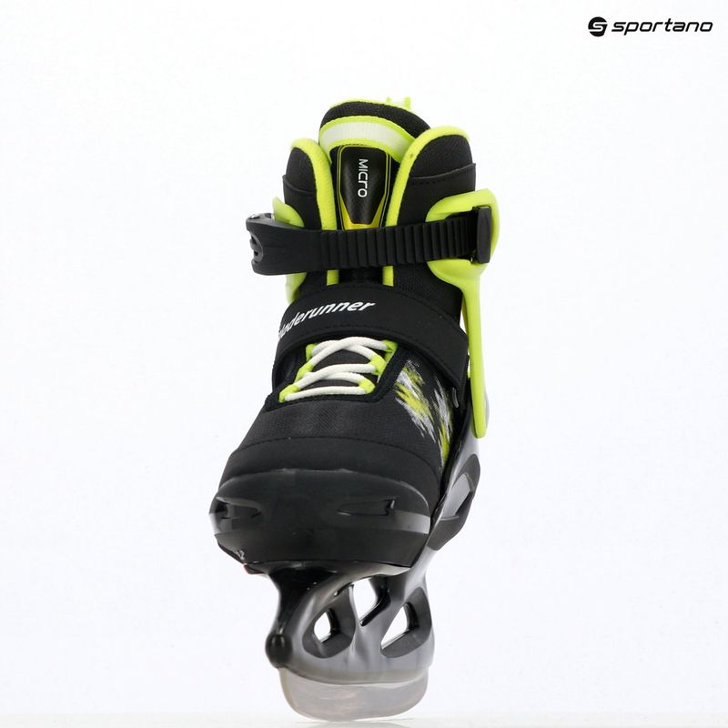 Children's skates Bladerunner Micro Ice black/lime 18