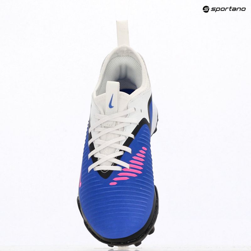 Children's football boots Nike Jr. Phantom 6 Low Academy TF racer blue/white/pink blast 12
