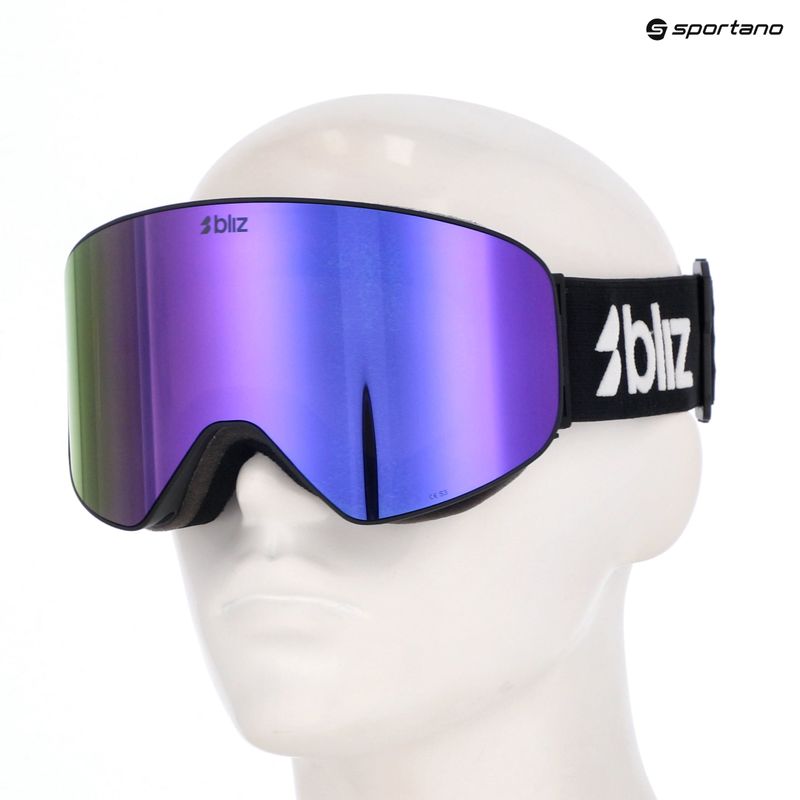 Ski goggles Bliz Flow matte black/brown/purple multi 7