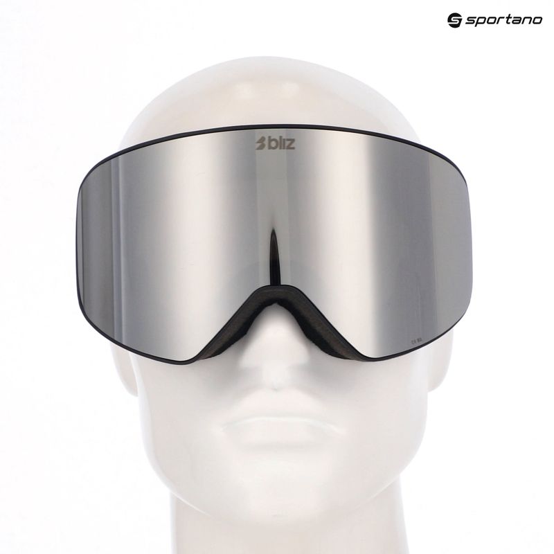 Ski goggles Bliz Flow matte black/smoke/silver mirror 11