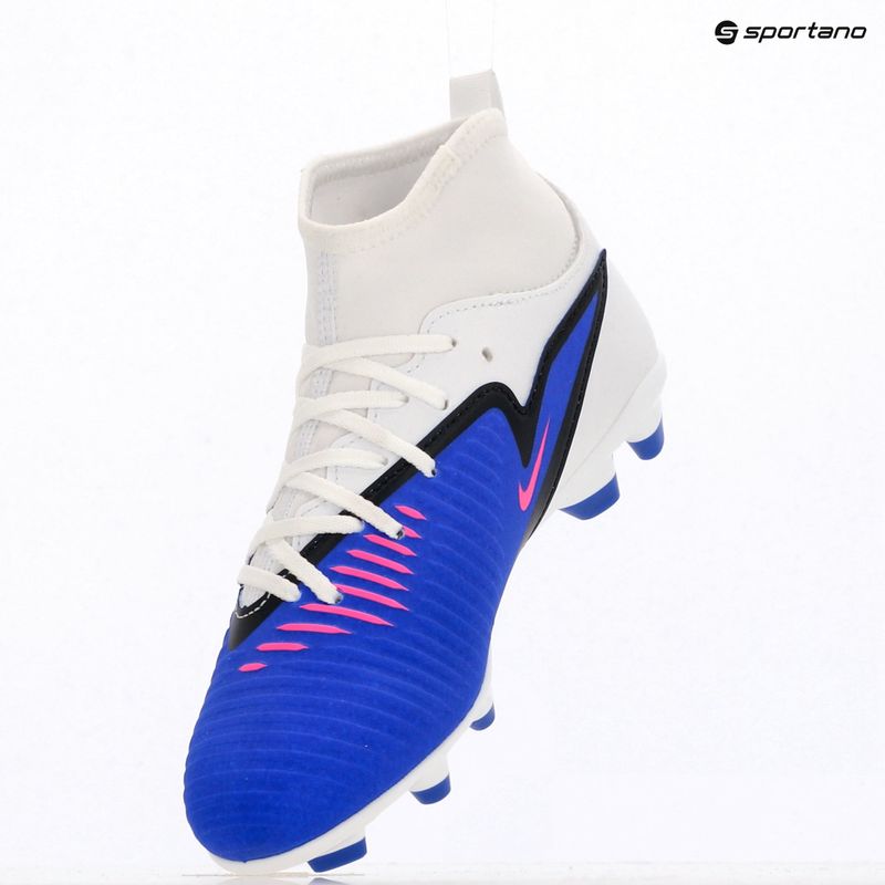 Children's football boots Nike Phantom 6 High Club FG/MG racer blue/white/pink blast 19