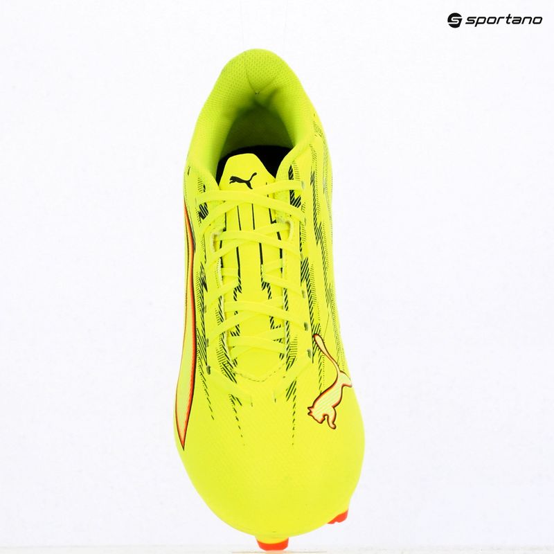 Football boots PUMA Ultra 6 Play FG/AG yellow alert/puma black/glowing red/lime squeeze 9