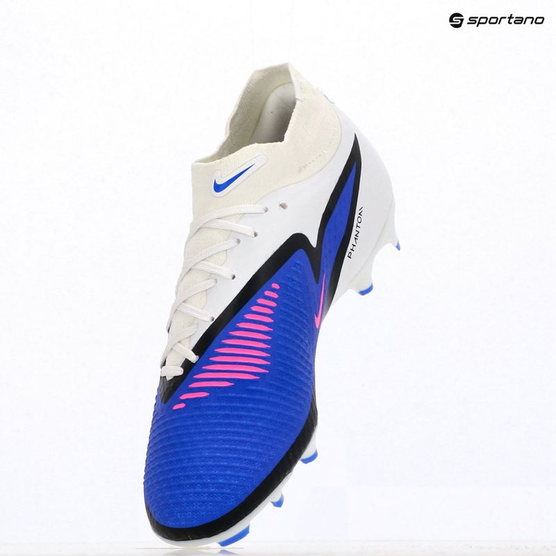 Men's football boots Nike Phantom 6 High Academy FG/MG racer blue/white/pink blast 12