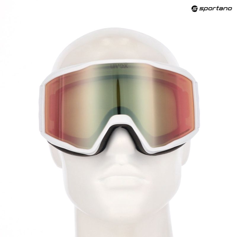 Ski goggles UVEX Blast CV white matt/mirror rose 6
