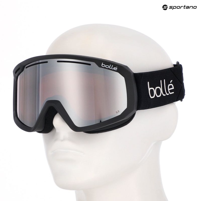 Bollé Y7 OTG black matte/vermillon gun ski goggles 9