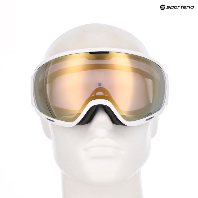 SCOTT Unlimited II OTG LS mineral white/light sensitive bronze chrome ski goggles 6