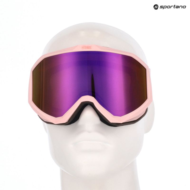 Ski goggles Bliz Liner matte pink/brown/pink multi 11