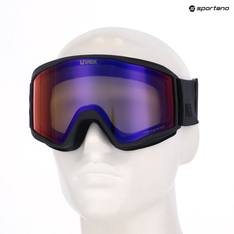Ski goggles UVEX Blast FM black matt/mirror ruby 10