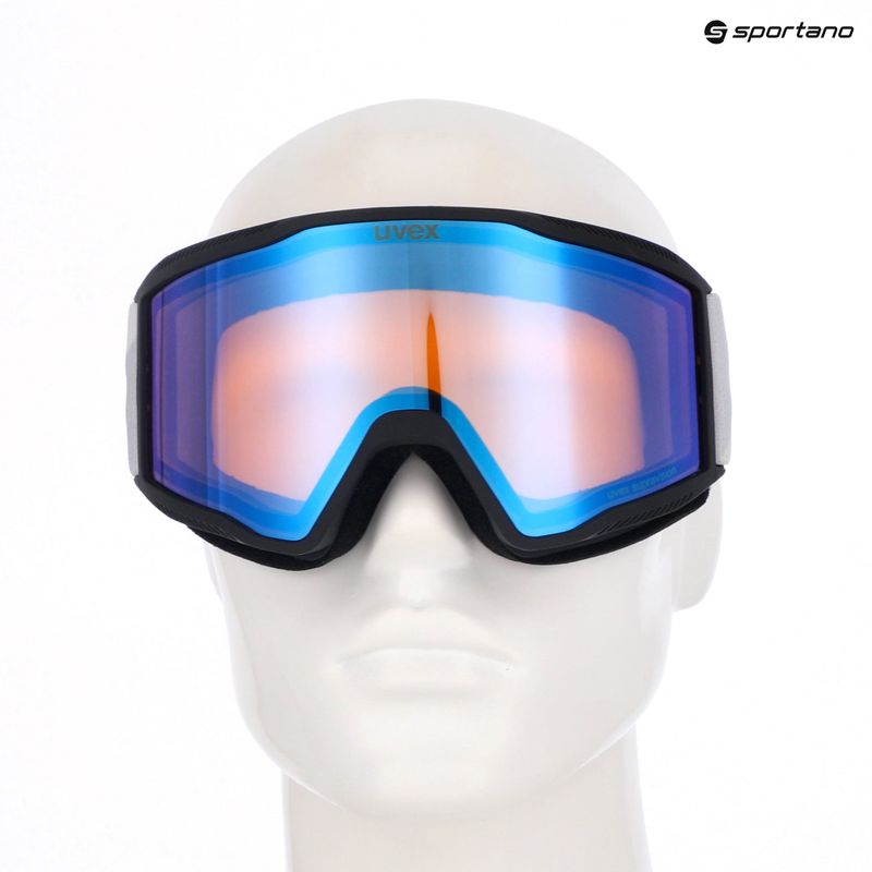 Ski goggles UVEX Blast FM black matt/mirror blue 10