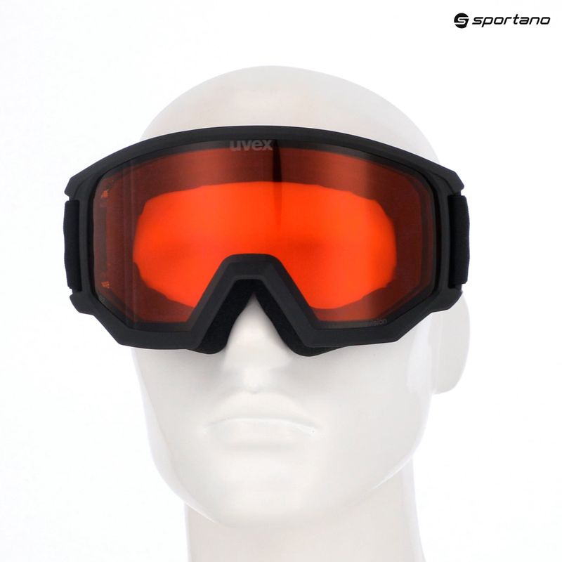 Ski goggles UVEX Athletic LGL black matt/orange/clear 10