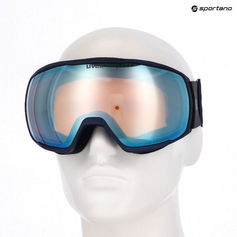 Ski goggles UVEX Victorious FM dust blue matt/mirror sapphire 10