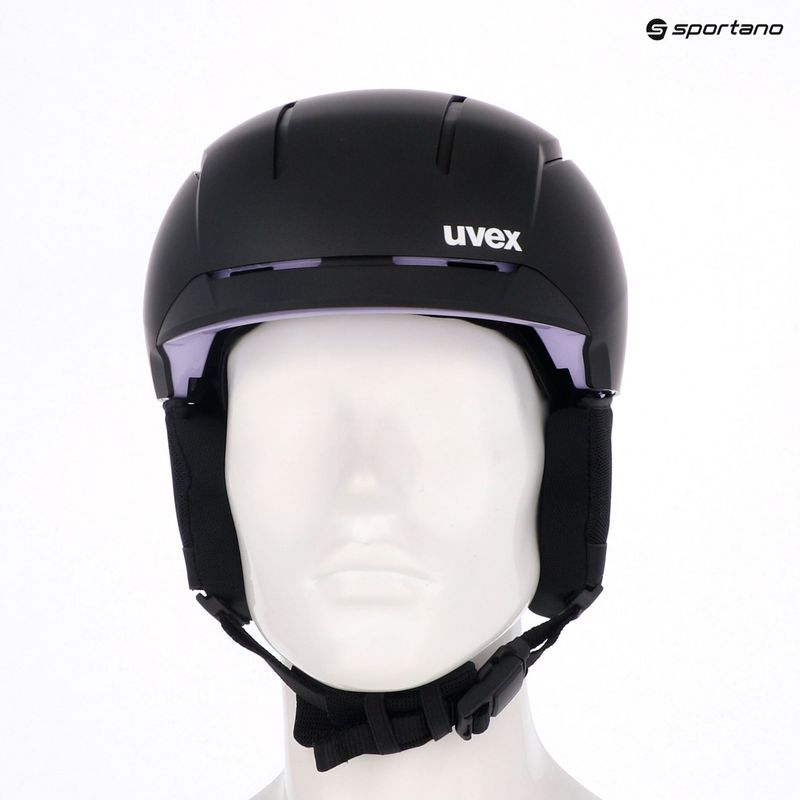 Ski helmet UVEX Levitate MIPS black/lavender matt 7