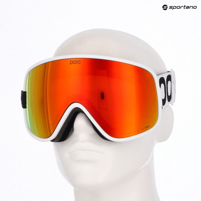 POC Vitrea hydrogen white/partly sunny orange ski goggles 6