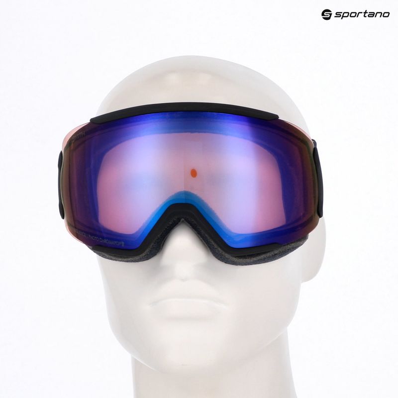 Smith Sequence OTG black/chromapop pro photochromic blue mirror ski goggles 11