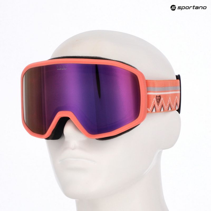 Women's snowboard goggles ROXY Izzy coral chic/clux ml l purple 8