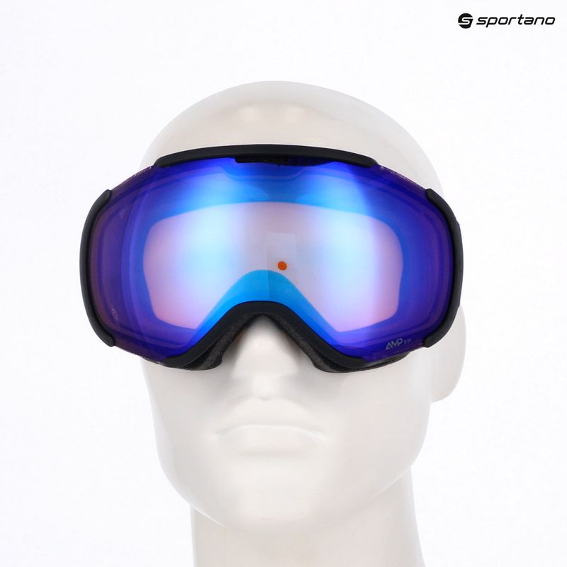Ski goggles SCOTT Faze II mineral black/amp iluminator blue chrome 5