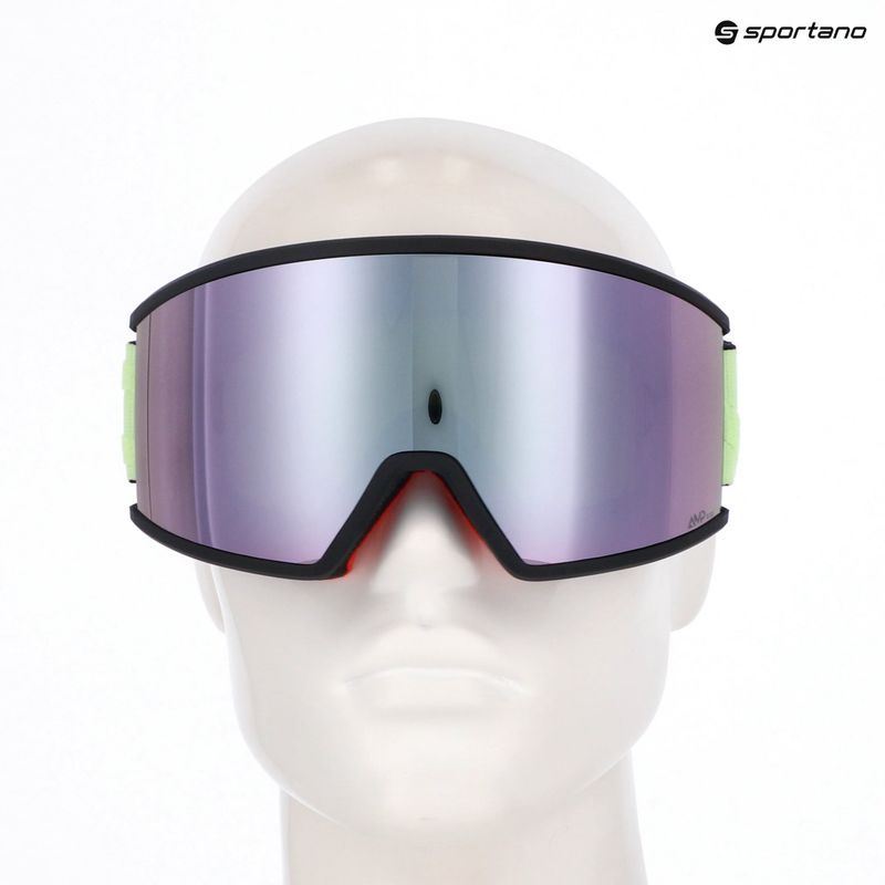 Ski goggles SCOTT Ambit Compact glow green/amp lavender chrome 9