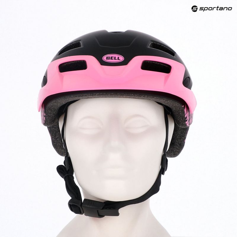 Bell Sidetrack Jr matte pink children's bike helmet 6