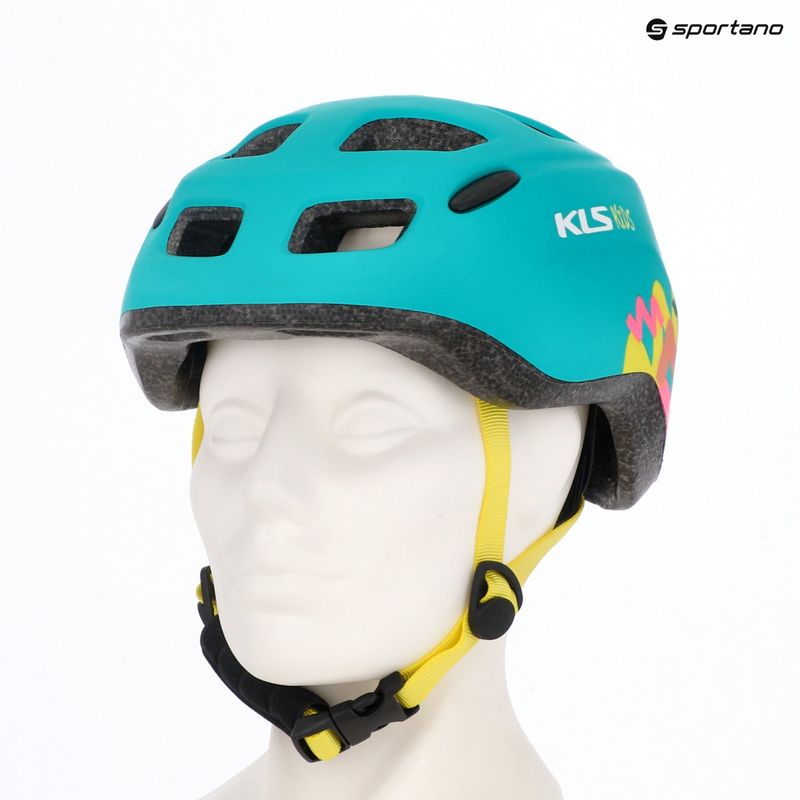 Kellys Zigzag 022 turquoise children's bike helmet 3
