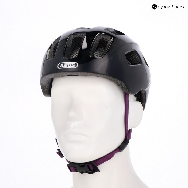 Children's bicycle helmet Youn-I 2.0 black violet 8