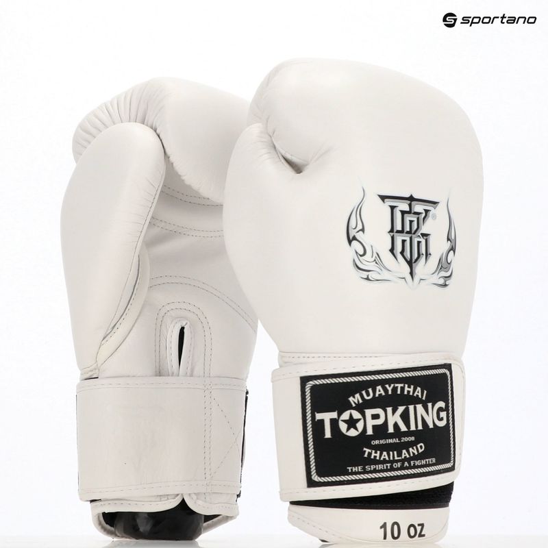 Top King Muay Thai Ultimate boxing gloves white TKBGUV-WH 8