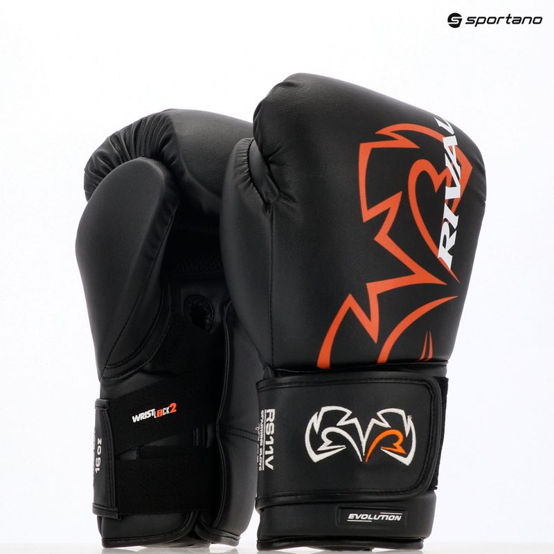 Rival RS11V Professional black boxing gloves 3