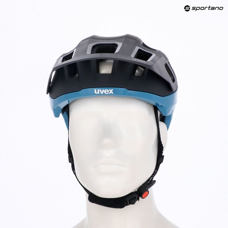 UVEX React deep space/azure matt bicycle helmet 6