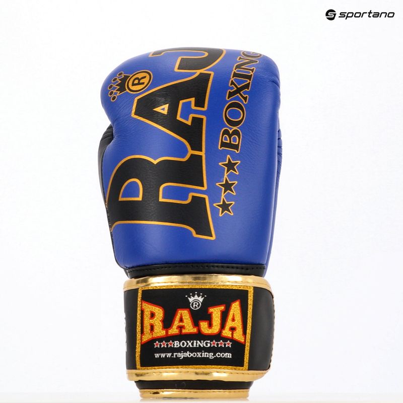 Boxing gloves RAJA BOXING Origin Standard Genuine Leather blue 3