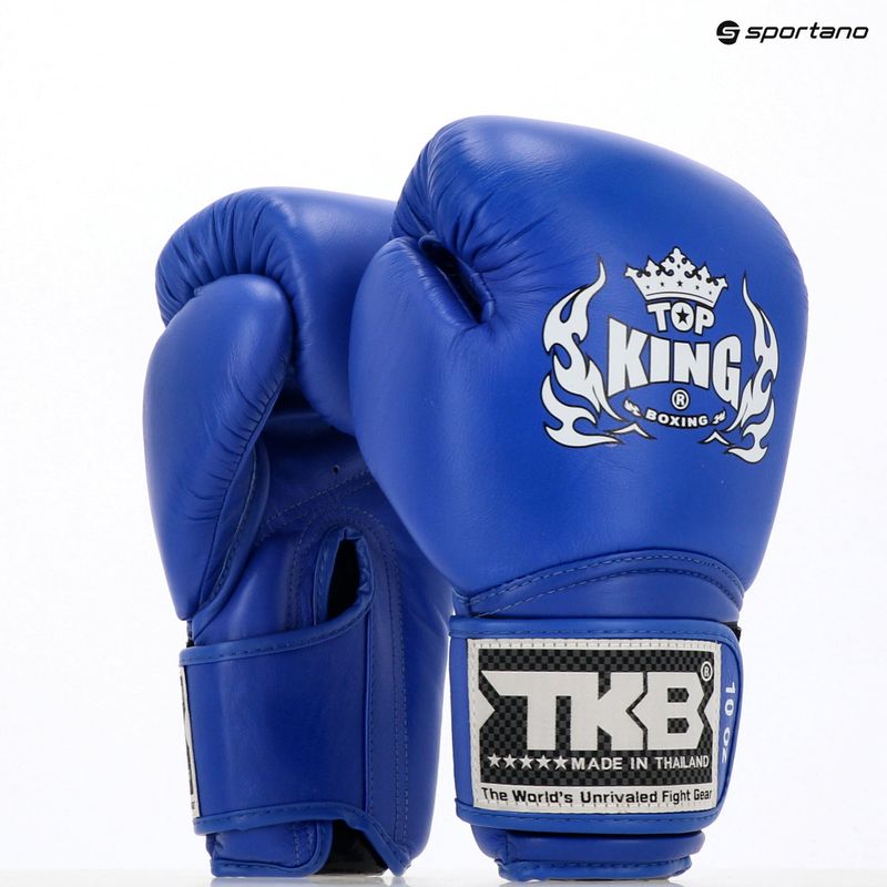 Boxing gloves Top King Muay Thai Super blue 4